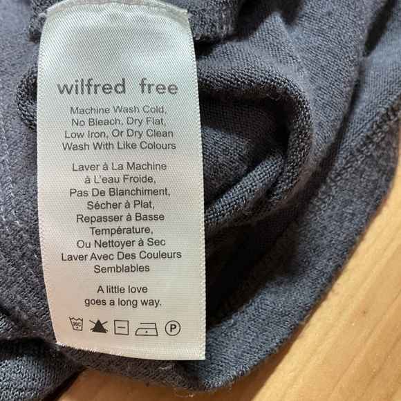 ARITZIA WILFRED FREE Charcoal Grey Izabel Romper Tie Waist w/ Pockets Sz S - Picture 7 of 9